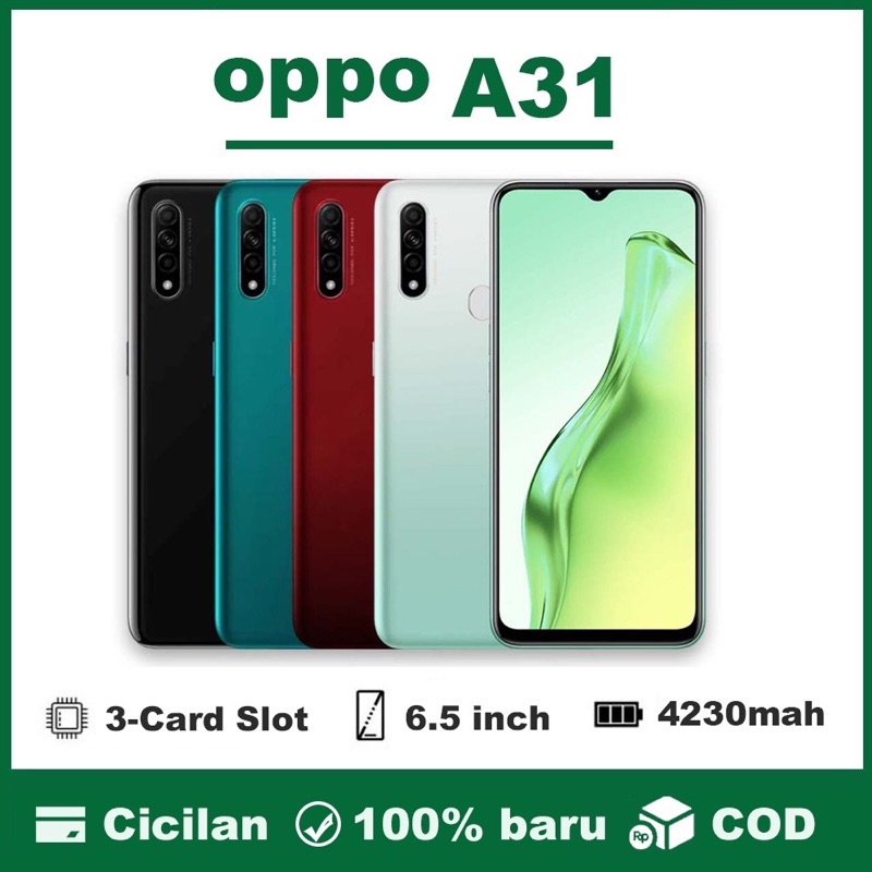 Jual COD HP OPPO A31 Original 100 RAM 6 128 GB Smartphone Android 100