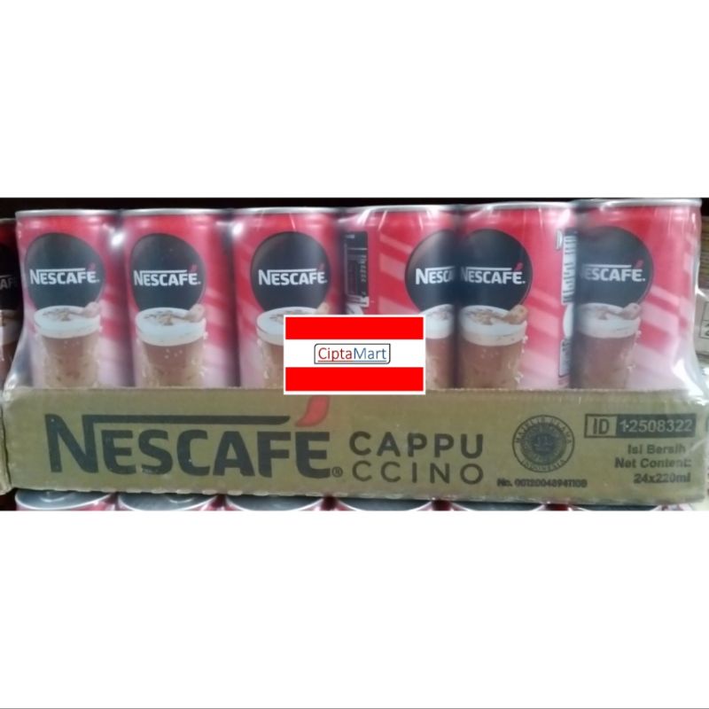 Jual Nescafe Kaleng Cappuccino 24 X 220 Ml Shopee Indonesia