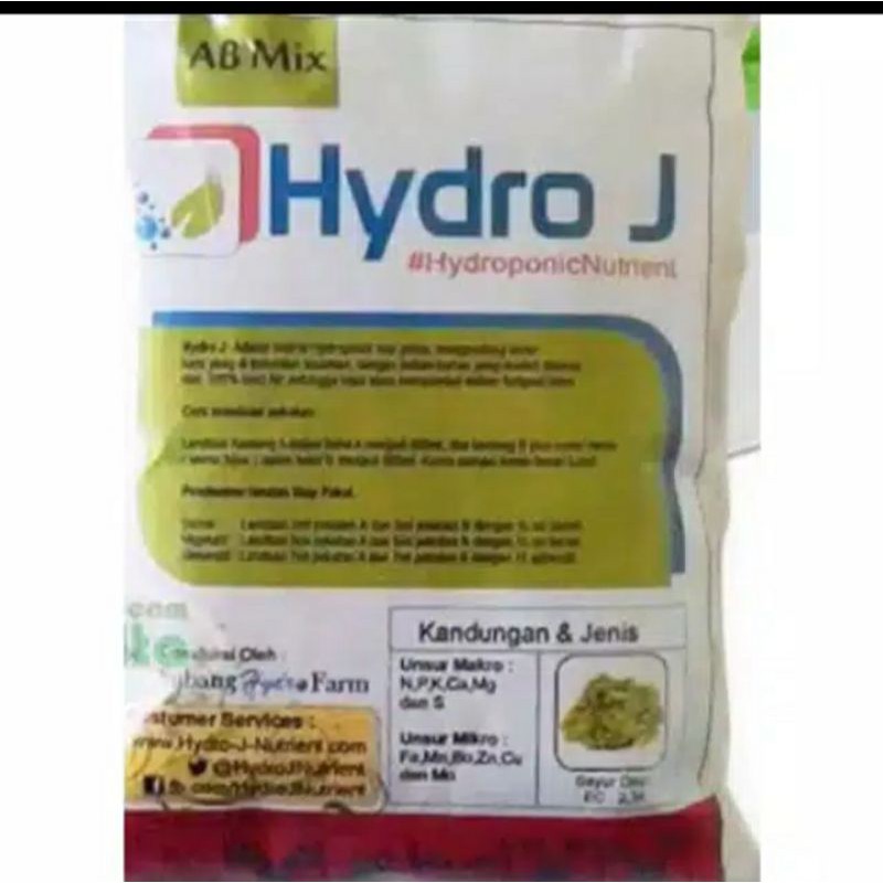 Jual Pupuk Nutrisi Ab Mix Hydro J Hi Grow Shopee Indonesia