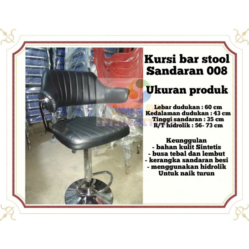 Jual Kursi Bar Kursi Cafe Kursi Counter Kursi Bar Stool Hidrolik