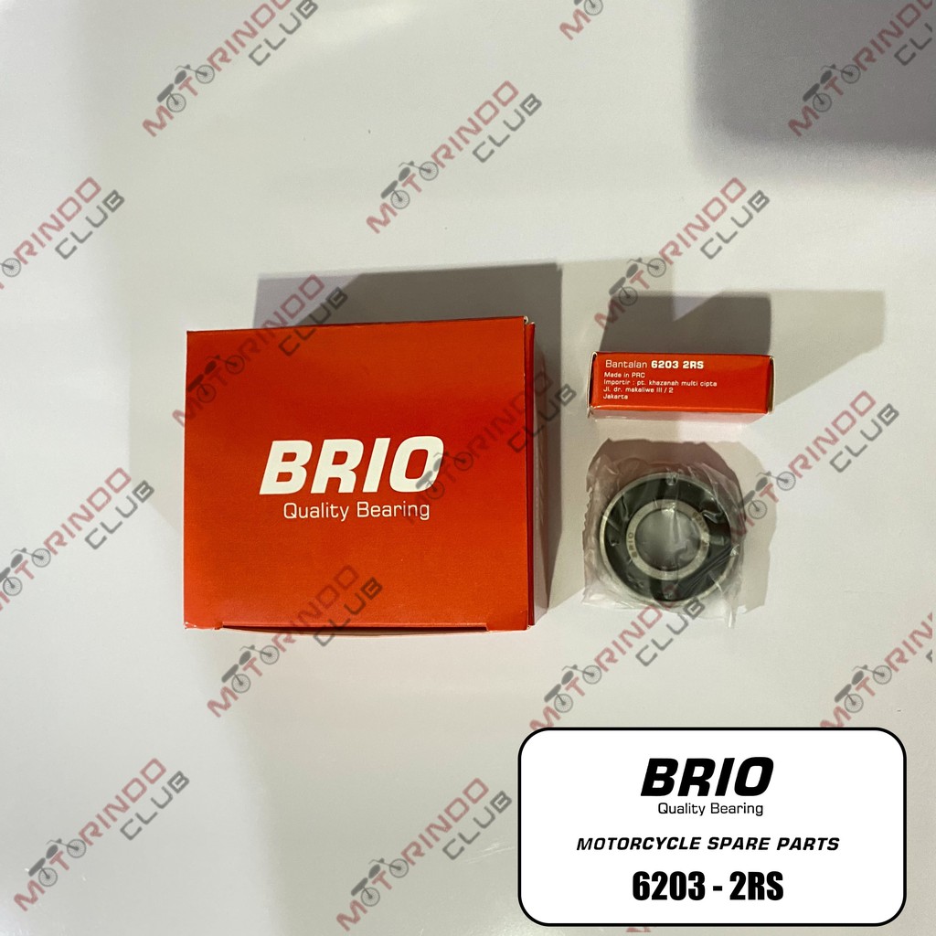 Jual 10 Pcs Bearing Motor 6203 2RS Merek BRIO Klaher Lahar Laher