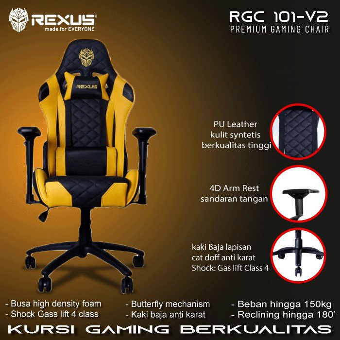 Jual Kursi Gaming Chair Kursi Gamer Bangku Gaming Youtuber Gamers