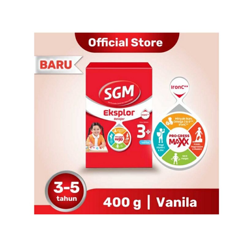 Jual Sgm Eksplor Belajar Susu Pertumbuhan Vanila G Shopee