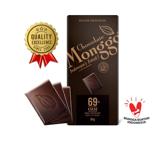 Jual Chocolate Monggo Cokelat Murni 24 Healthy Flavours Premium