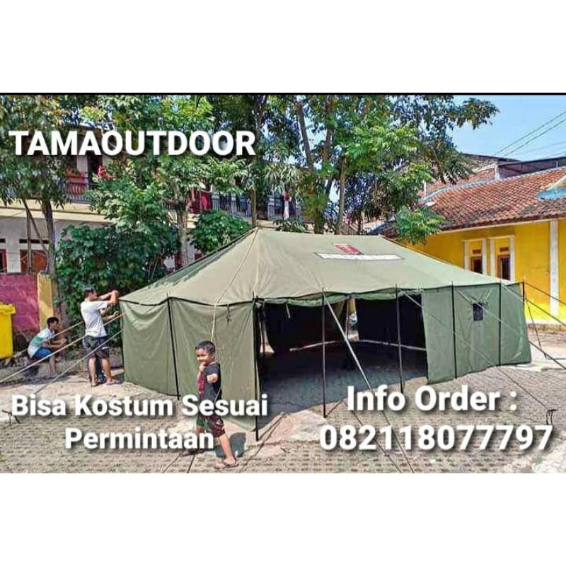 Jual Tenda Komando Pramuka Regu Uk 4M X 6M Murah Perkemahan Shopee