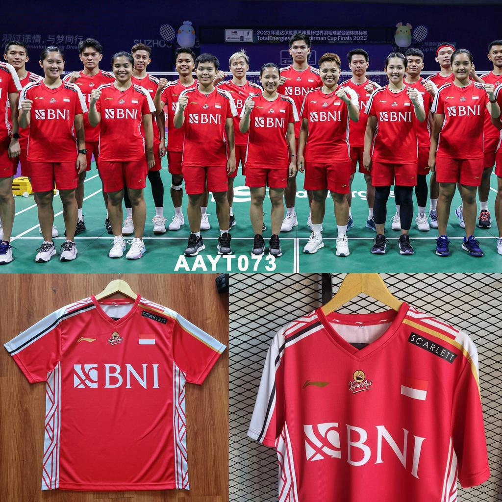 Jual Kaos Jersey Badminton Bulu Tangkis Sudirman Cup 2023 Timnas