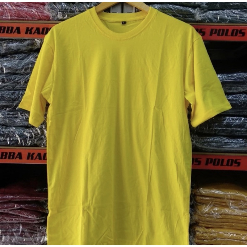 Jual Kaos Polos Kuning Kenari Combed 30s Lengan Pendek Shopee Indonesia