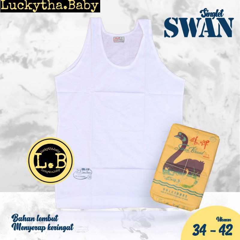 Jual Singlet Swan Brand Cotton Singlet Pria Dewasa Swan Brand