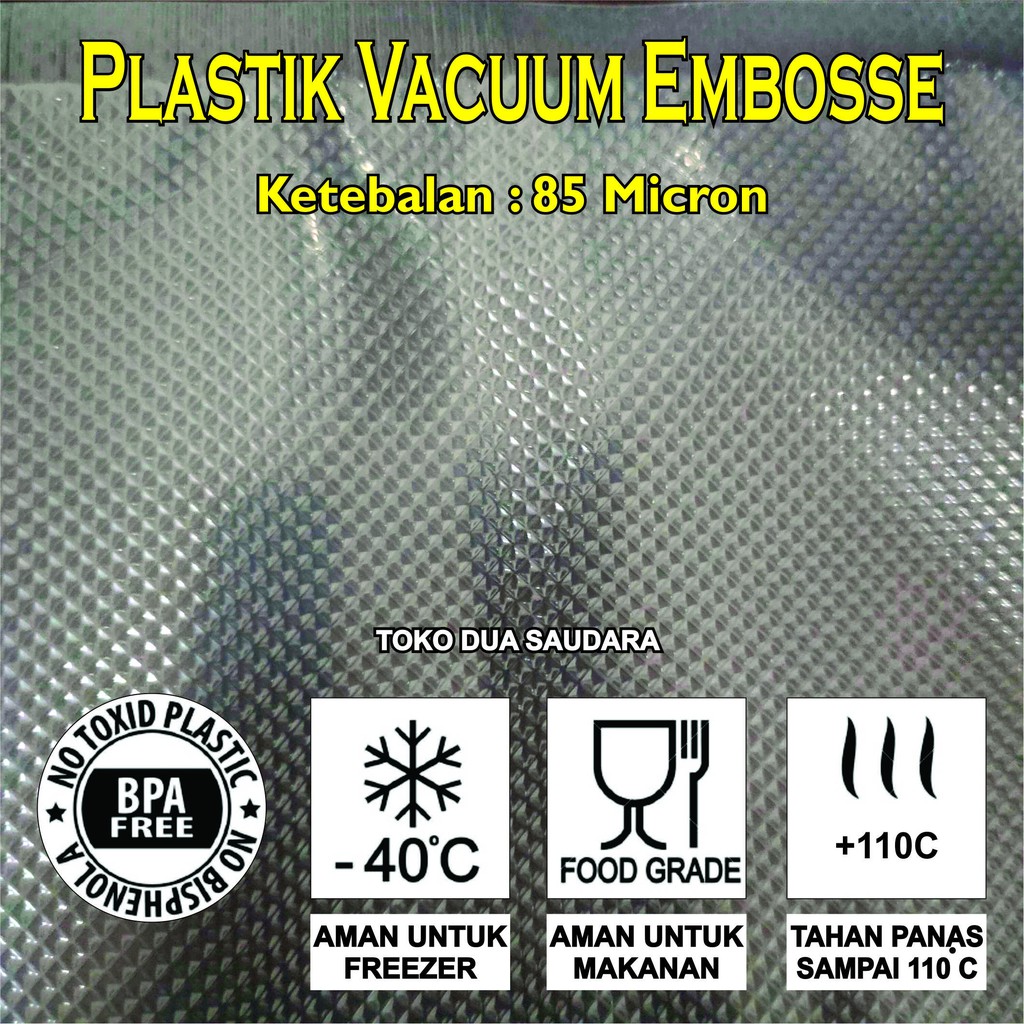 Jual X Plastic Vacuum Bag Emboss Pcs Plastik Vakum Sealer