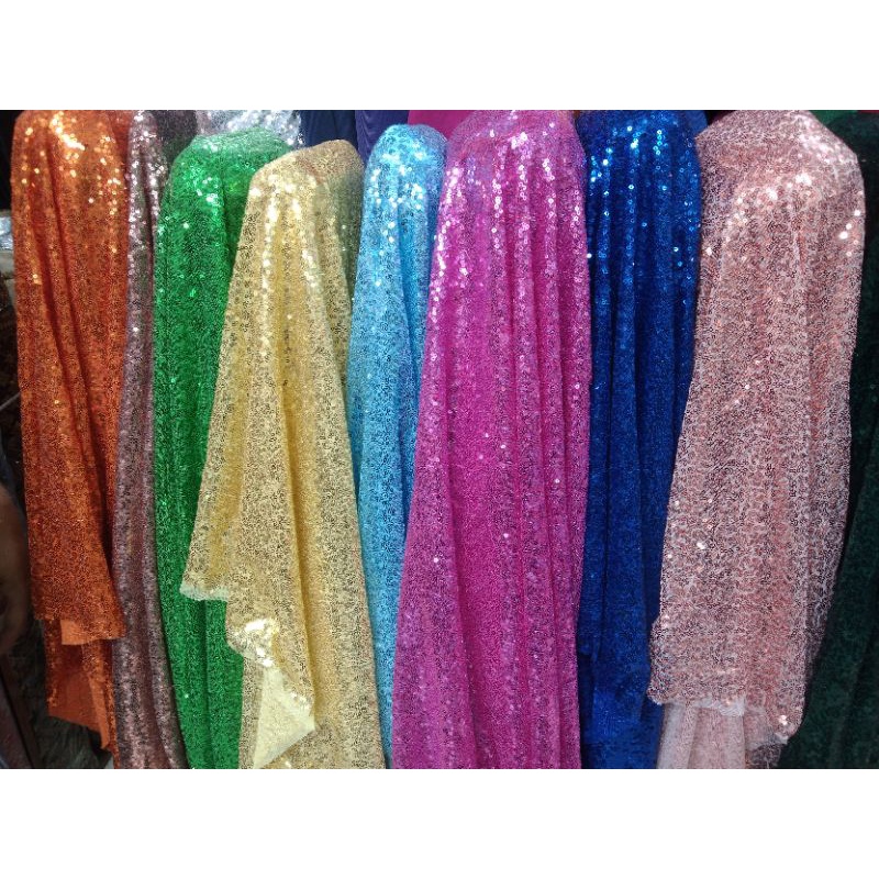 Jual Bahan Kain Sequin Seribu Payet Shopee Indonesia