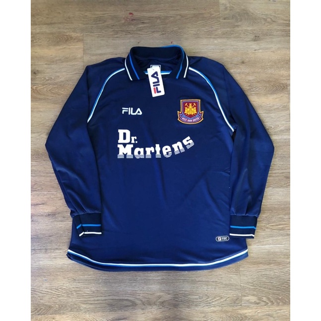 Jual Jersey Retro Westham Third Navy Blue Dr Marten Longsleeve