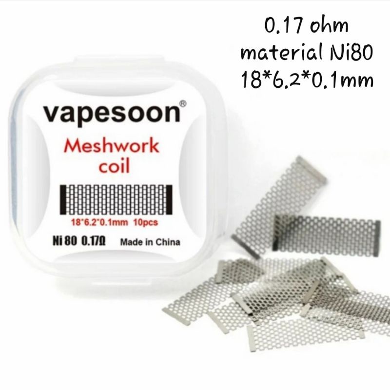 Jual Vapesoon Mesh Coil For Zeus X Rta Heating Coil Wire Ohm Ni