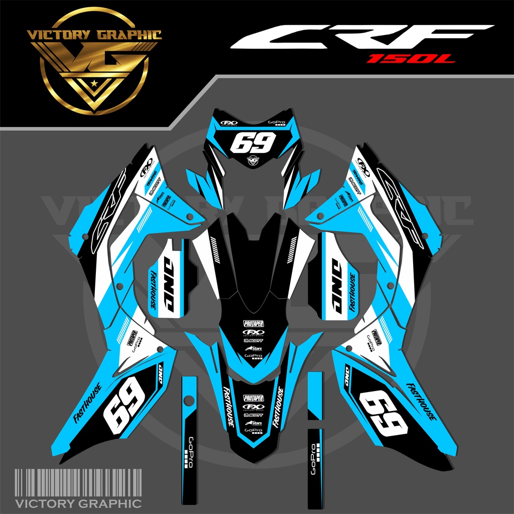 Jual Decal Crf L Full Body Decal Sticker Crf L Stiker Motor