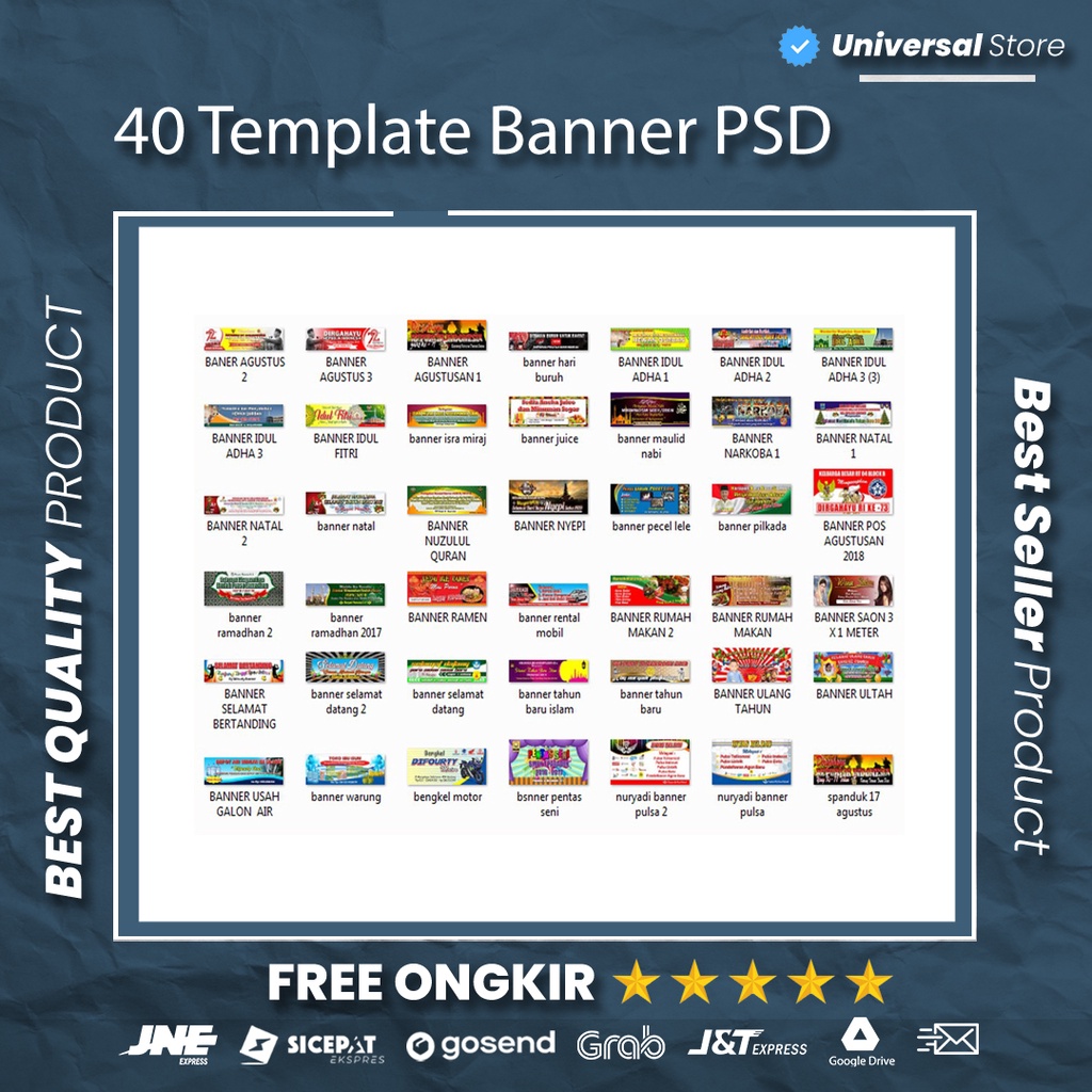 Jual Koleksi Template Desain Banner Psd Photoshop Campuran Design