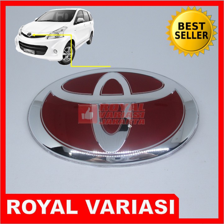 Jual Emblem Logo Toyota All New Avanza Veloz 2012 2015 Model JDM RED