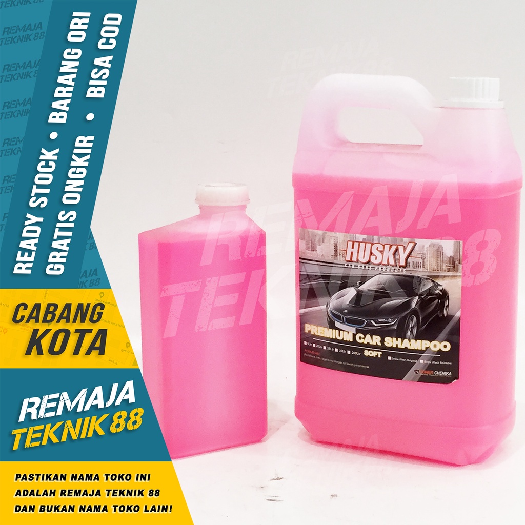 Jual SHAMPOO MOBIL WAX SABUN SNOW CUCI MOBIL MOTOR 1 LITER 1L