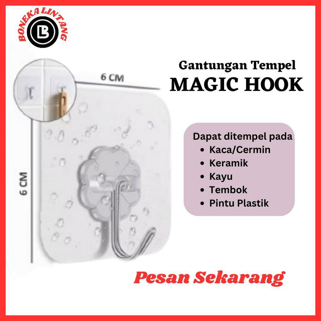 Jual Gantungan Tempel Hook Ajaib Gantungan Dinding Kait Magic Serbaguna