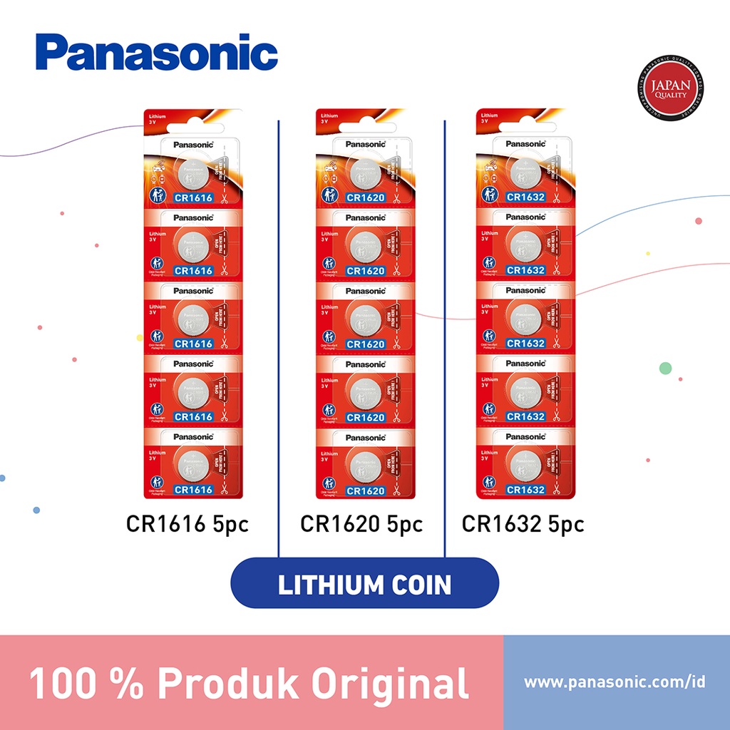 Jual Panasonic Baterai Kancing Lithium Coin Cr Cr Cr