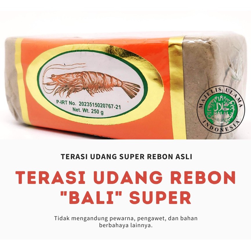 Jual Bali Super Terasi Udang Rebon 250g Shopee Indonesia