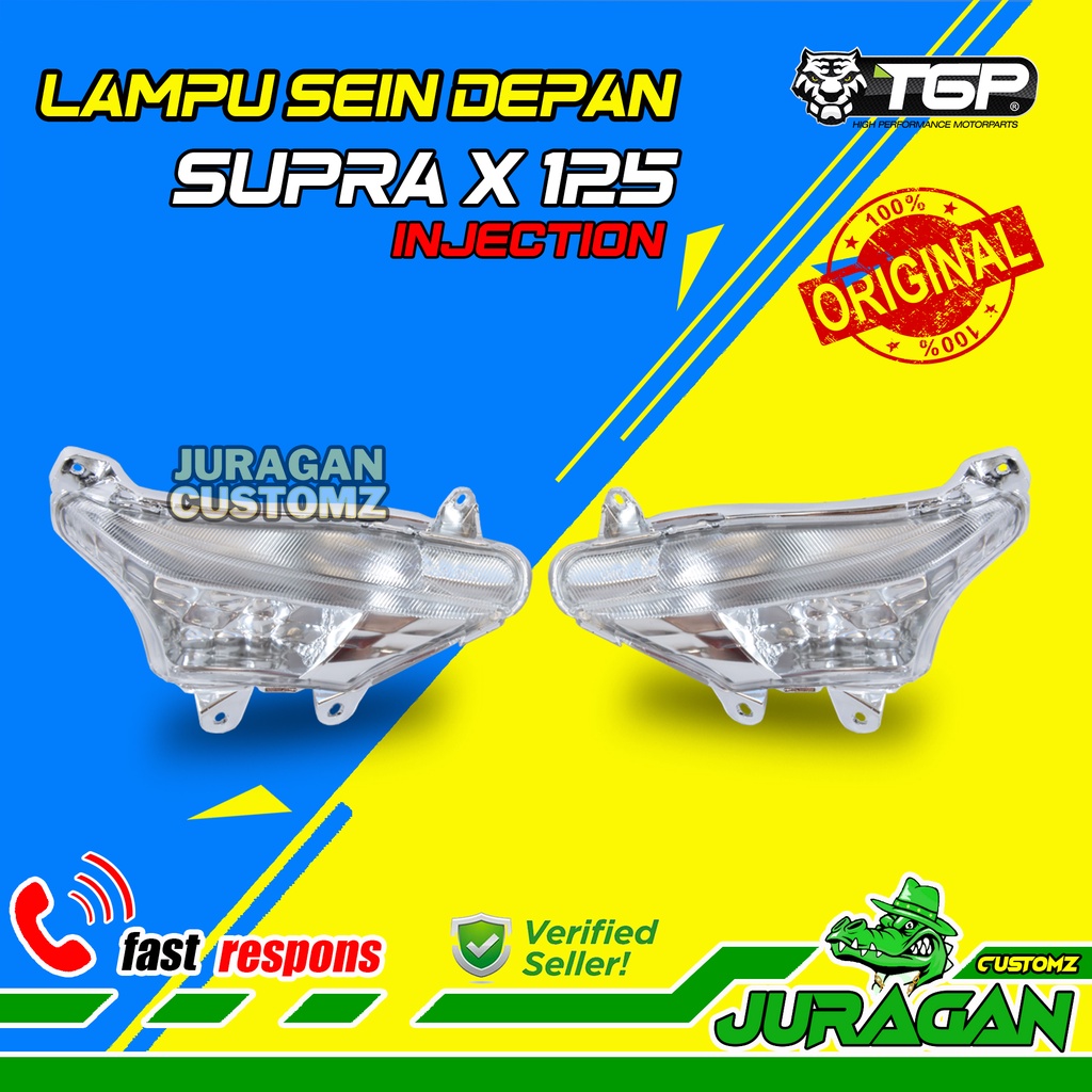 Jual Lampu Sein Depan Supra X 125 Injection Original TGP Sen Bening