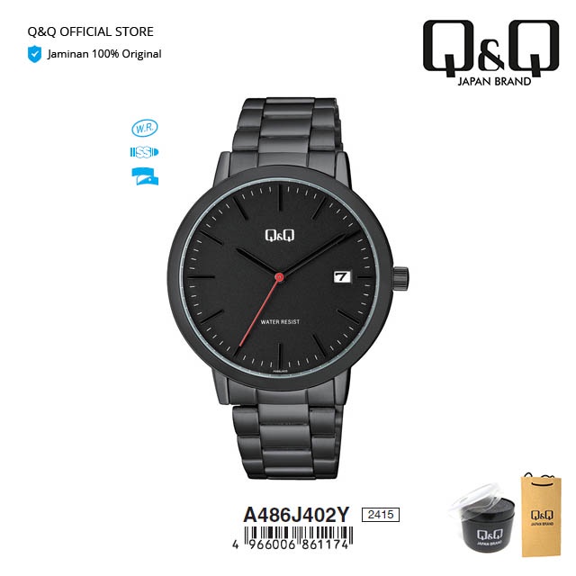 Jual Q Q QnQ QQ Original Jam Tangan Pria Rantai Analog Stainless Steel