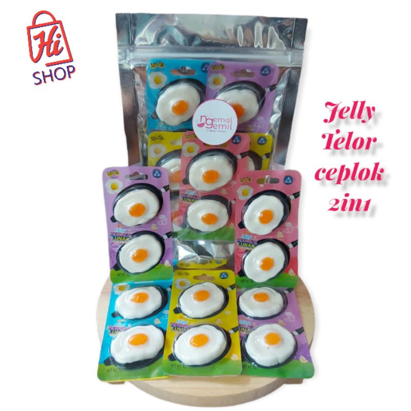 Jual Permen Jelly Telor Ceplok 2in1 Permen Lunak Telur Mata Sapi