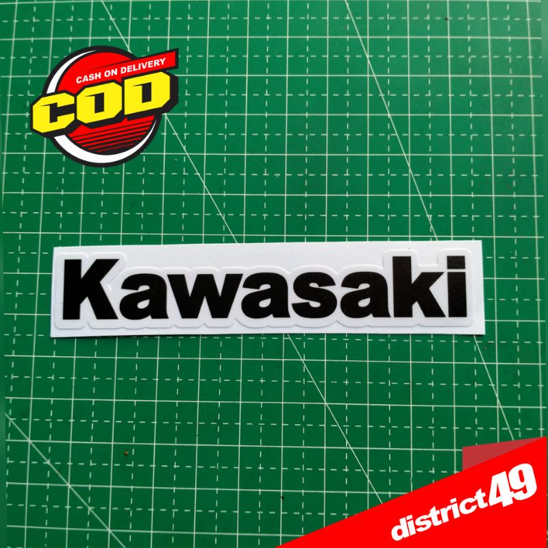 Jual Stiker Print And Cut Laminasi Tahan Air Sticker KAWASAKI