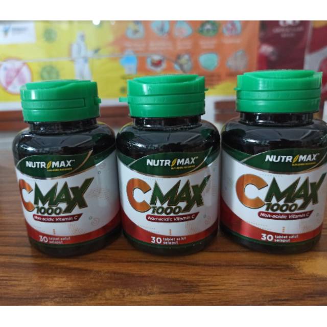 Jual Nutrimax C Max Vit C 1000 Mg Isi 30 Tablet Aman Buat Lambung