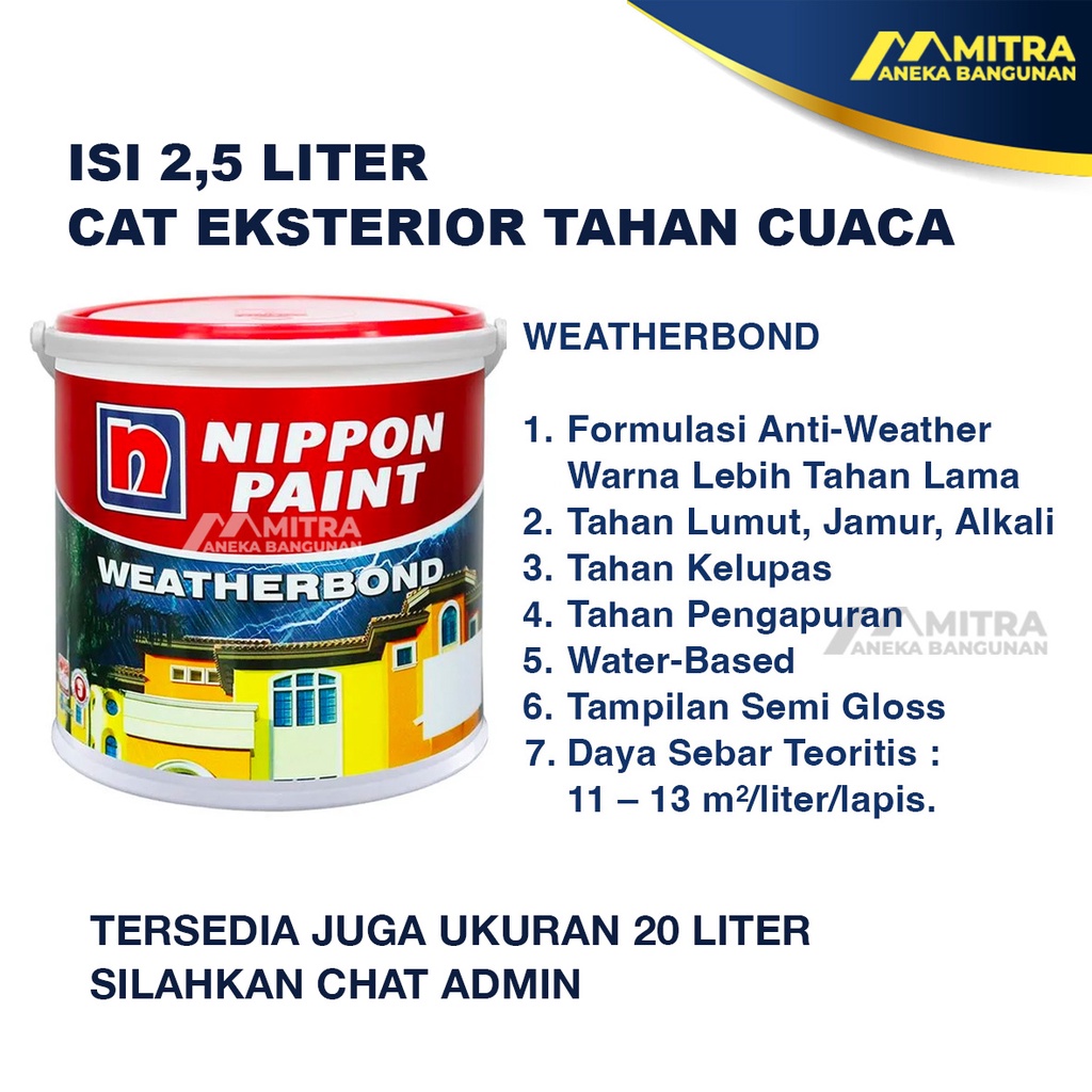 Jual Cat Tembok Eksterior Interior Nippon Paint Torrents Np Bgg D