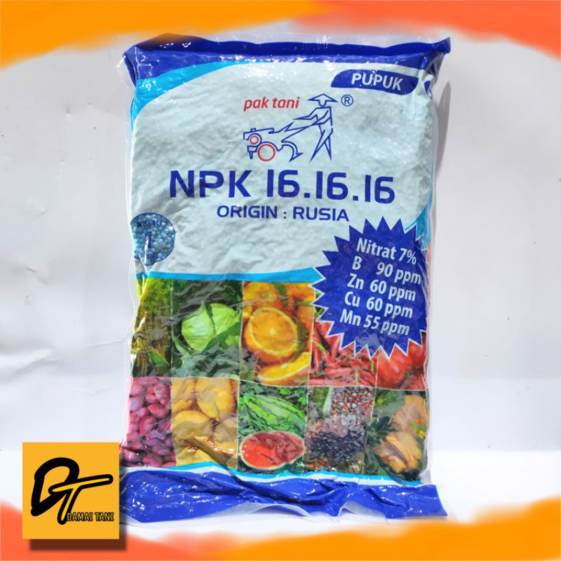 Jual Pupuk NPK PAK TANI 16 16 16 Penyubur Daun Bunga Buah Isi 1 Kg