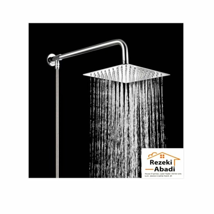 Jual Wall Shower Model Instalasi Luar Shower Tembok Model Kotak