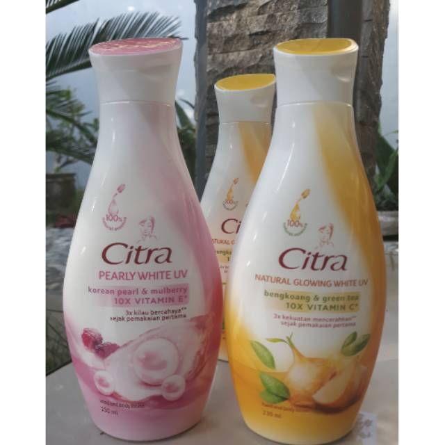 Jual Citra Body Lotion 230 Ml Pearly White UV Glowing White Sakura Glow