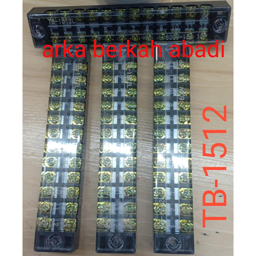 Jual Terminal Block TB 15A TB 1512 TC1512 12 Pole Fort Shopee Indonesia