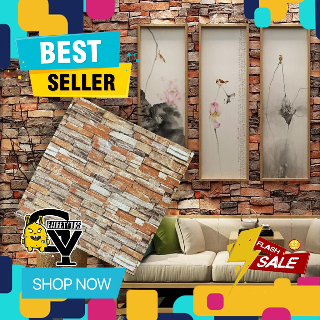 Jual Wallpaper 3D Modern Foam Batu Bata Wall Sticker Dinding 3d Foam