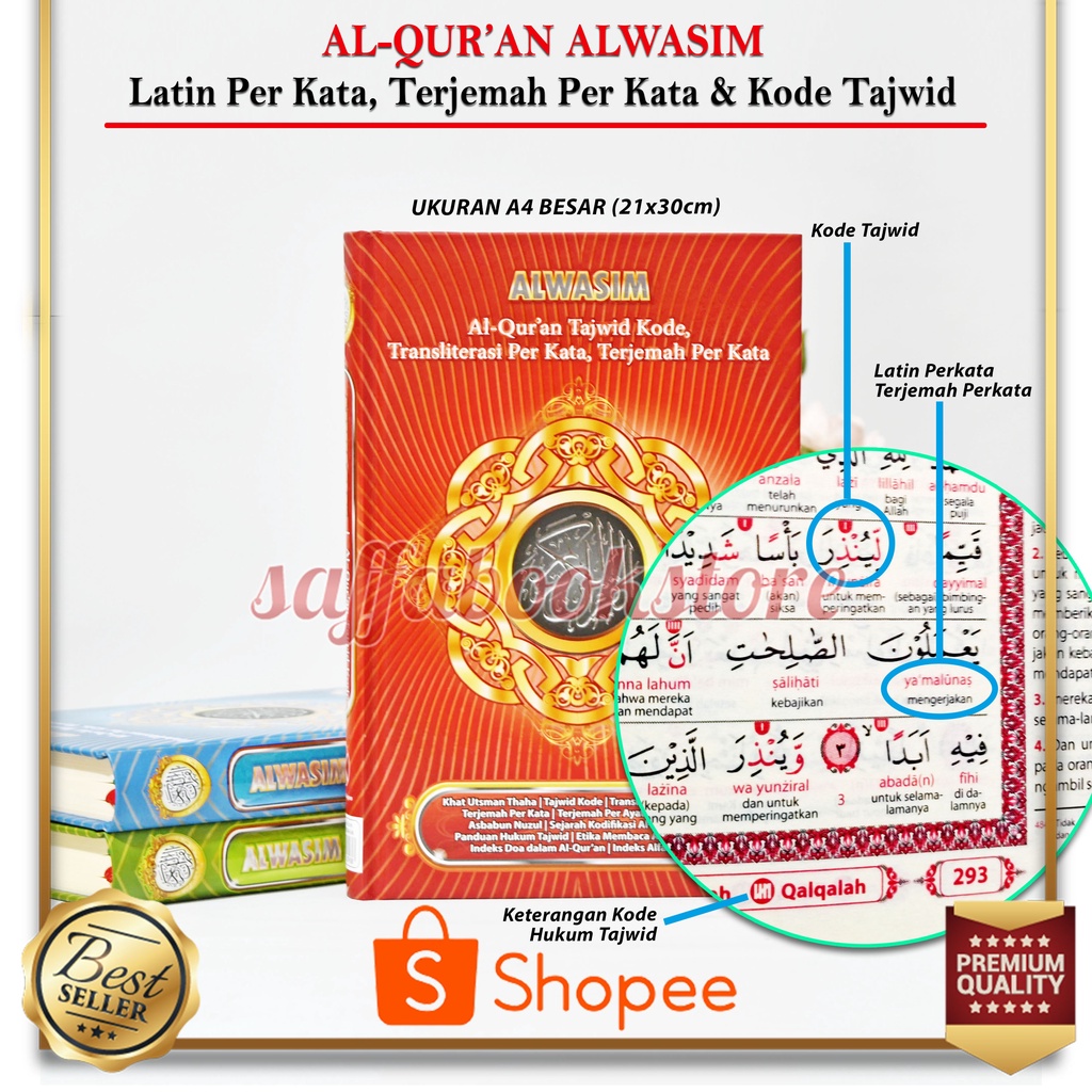 Jual Original Mushaf Al Quran Al Wasim A Tajwid Terjemah