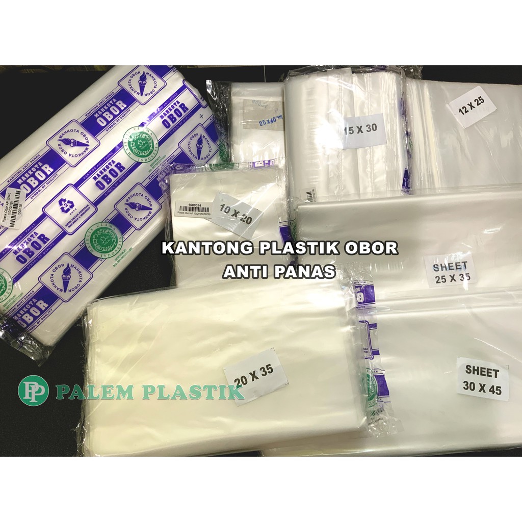 Jual Kantong Plastik Kiloan OBOR AP Tahan Anti Panas Buram Bening