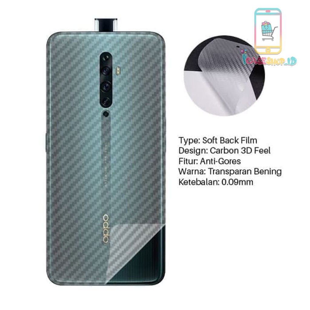 Jual Garskin Carbon Back Skin Anti Glear D Oppo Reno F Pro