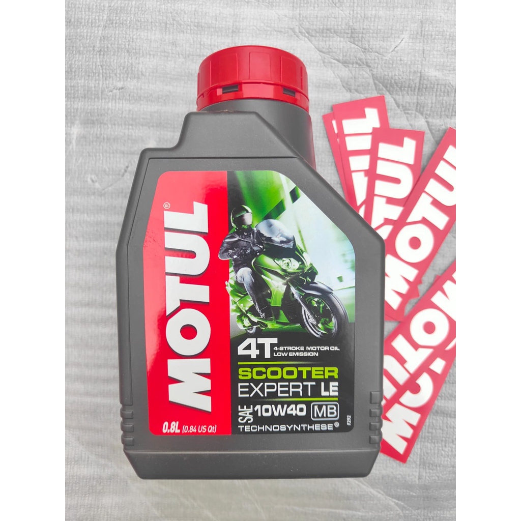 Jual OLI MOTUL MATIC SCOOTER EXPERT LE 10W40 800ML FREE STIKER JAMINAN