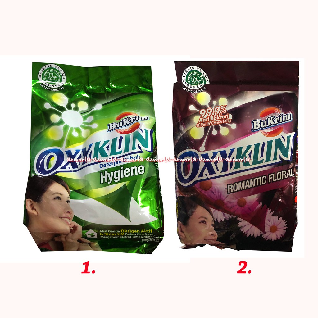 Jual Bu Krim Oxyklin Hygiene 800gr Sabun Cuci Bubuk Detergent Bukrim