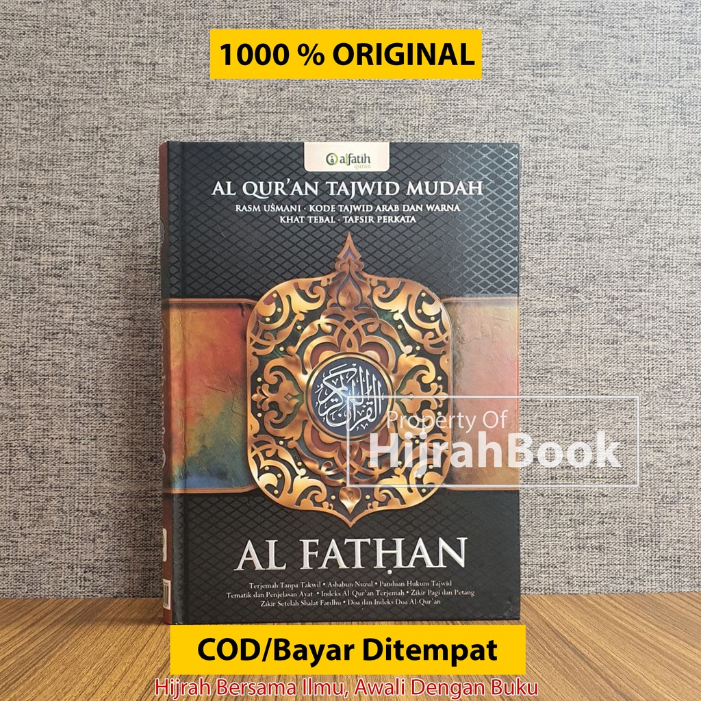 Jual COD Bayar Di Tempat Al Quran Al Fathan A4 Besar Al Quran Rasm