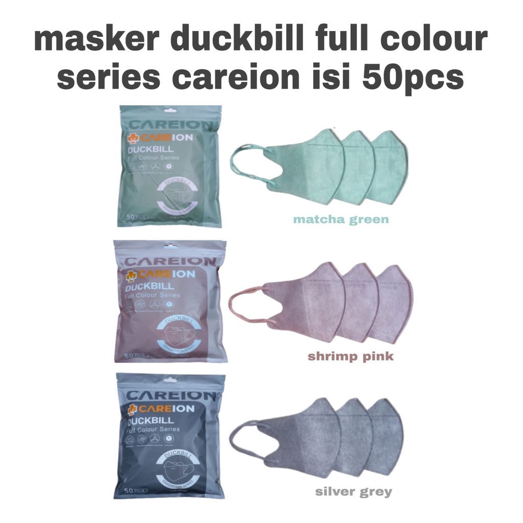 Jual MASKER DUCK BILL CAREION FULL COLOUR EMBOS 3PLY MASKER DUCKBILL