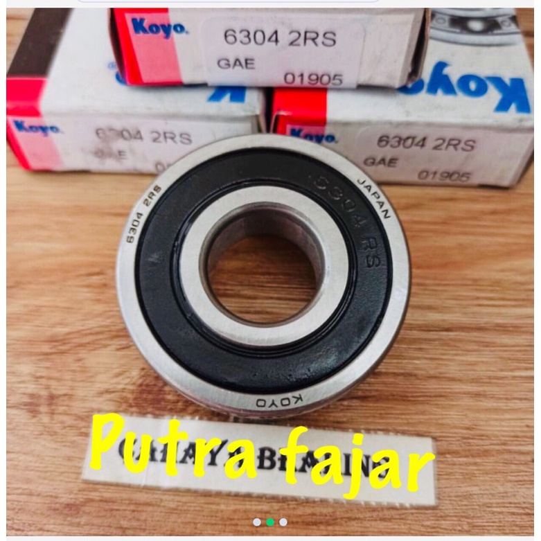 Jual Bearing Laher Laker 6304 2RS KOYO JAPAN Shopee Indonesia