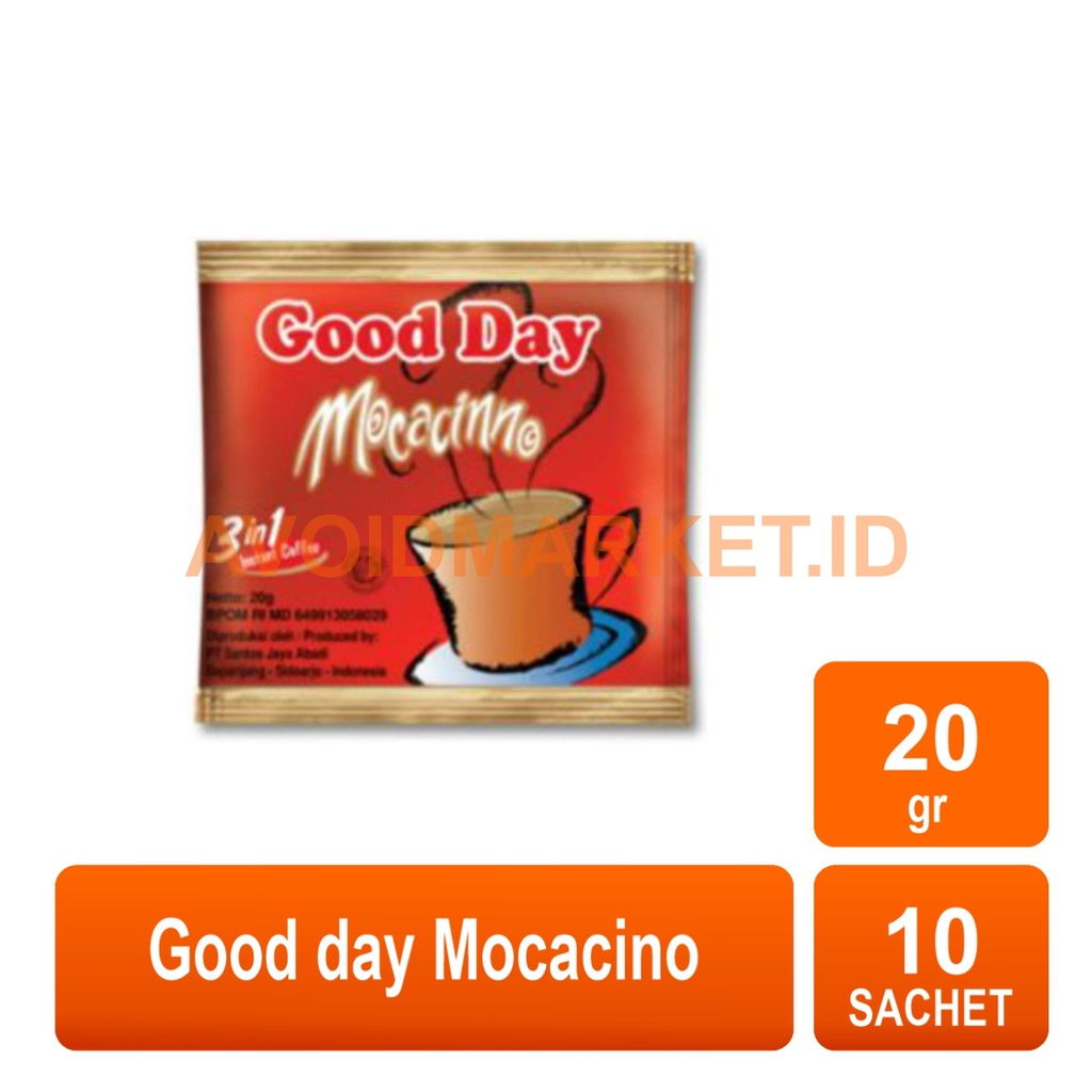 Jual Good Day Mocacinno 20 Gr X 10 Sachet 1 Renceng Shopee Indonesia