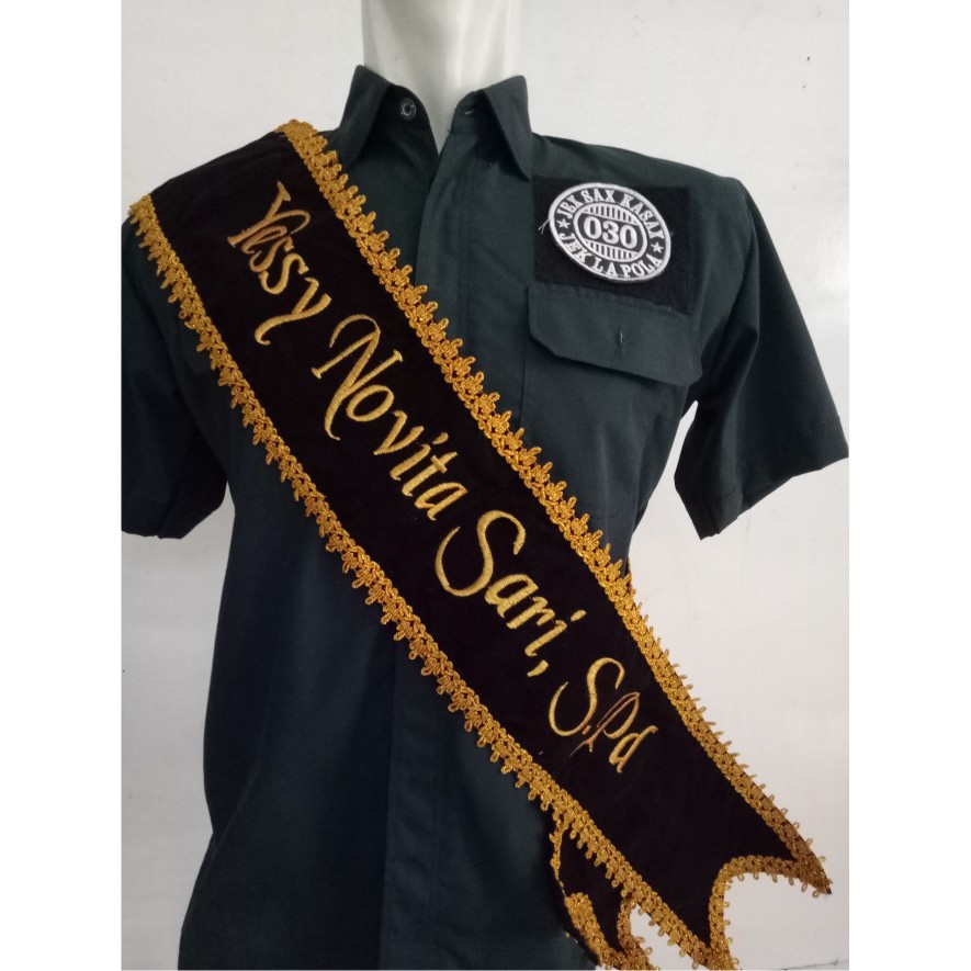 Jual Selempang Wisuda Bahan Bludru Tulisan Bordir Shopee Indonesia