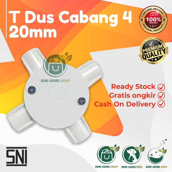 Jual T Dus Tdus Tdos T Dos Tedus Teedus Teedos CABANG 4 20mm HIGH