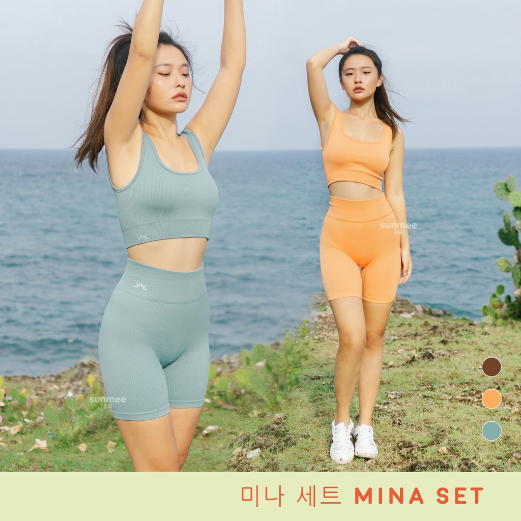 Jual Sunmee Mina Set Sportwear Set Sports Bra Legging