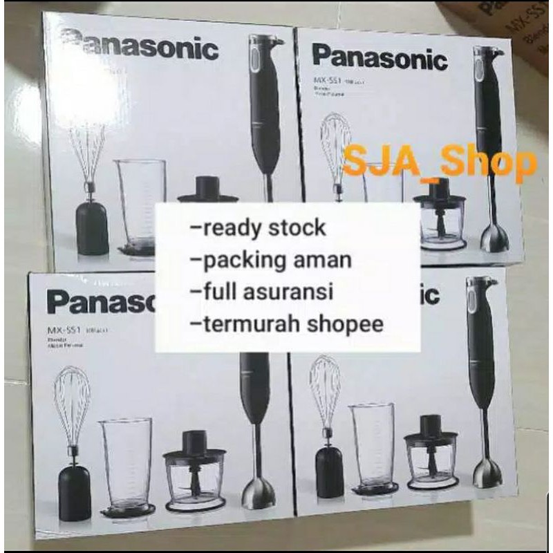 Jual Panasonic Hand Blender Mxss Mx Ss Black Watt Original