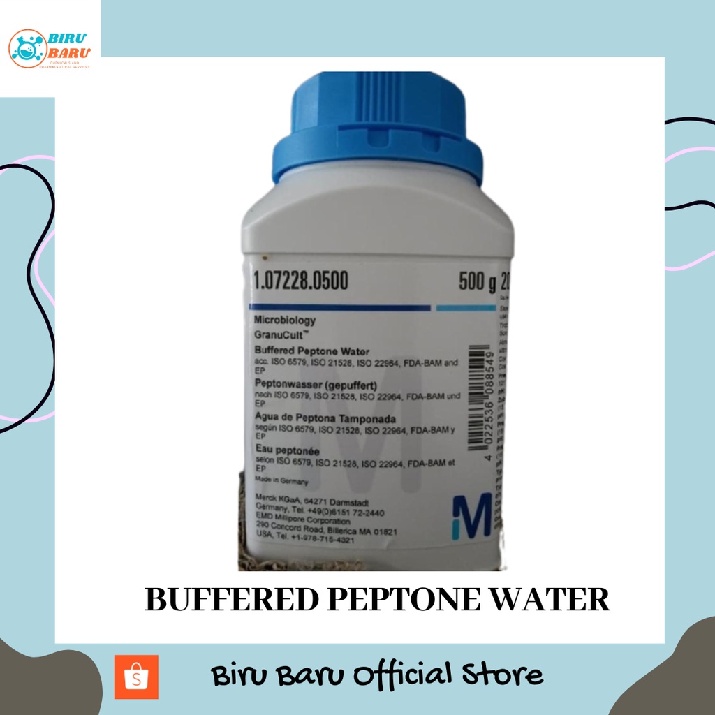 Jual BUFFERED PEPTONE WATER MEDIA PEPTONE 10 GRAM PRO ANALISA MERCK