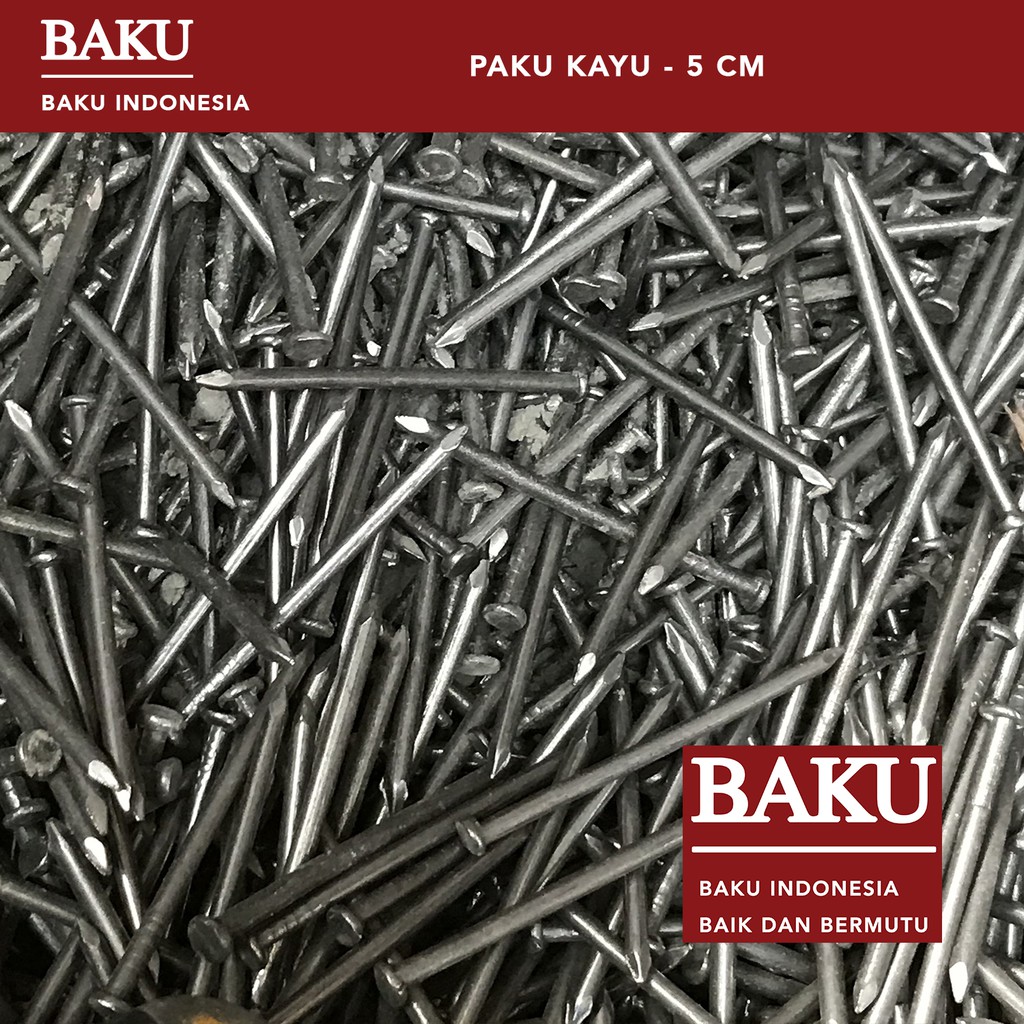 Jual Paku Kayu 5cm 500gram Paku Papan Kaso Balok Paku Serbaguna