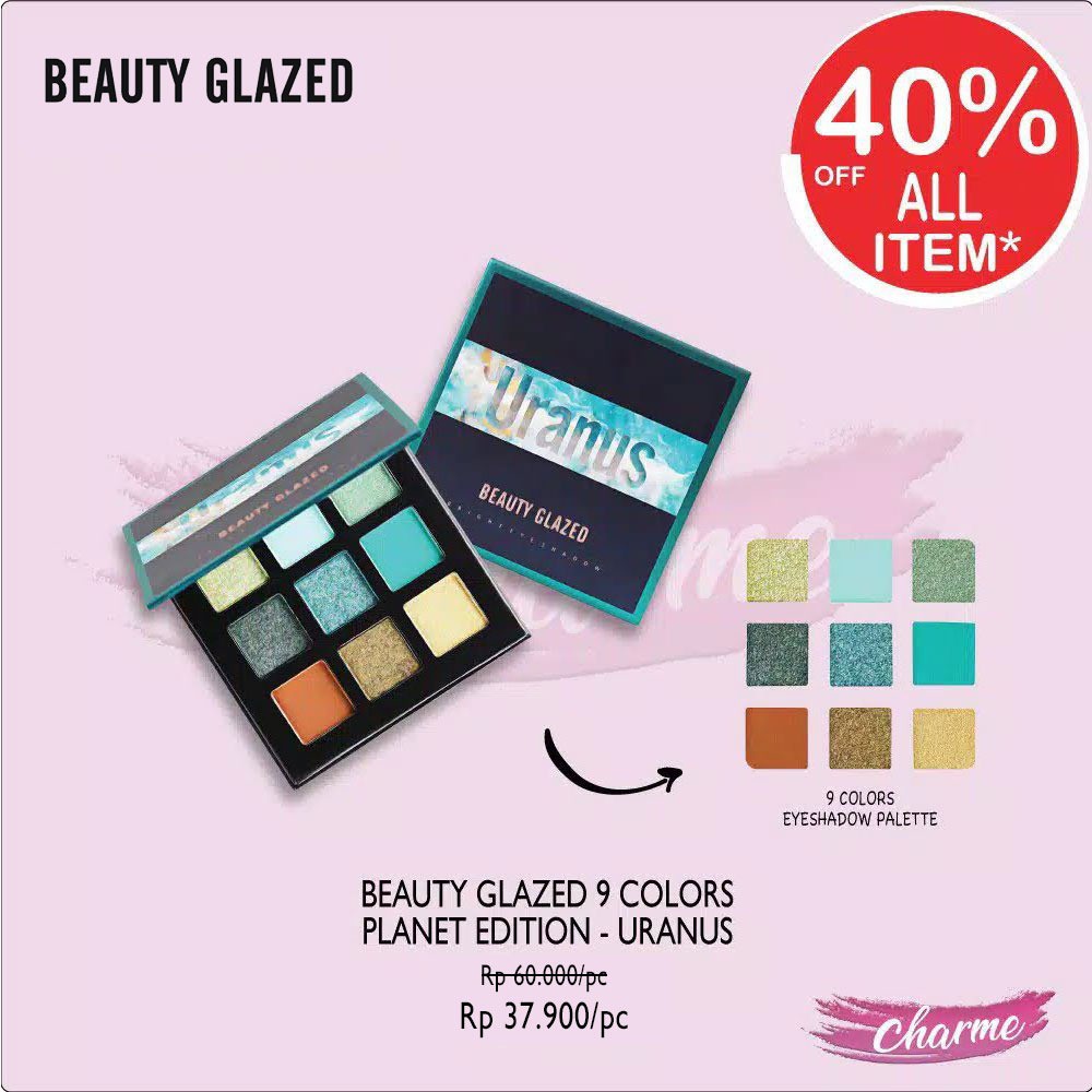 Jual Ready Ori Beauty Glazed Colors Warna Eyeshadow Planet